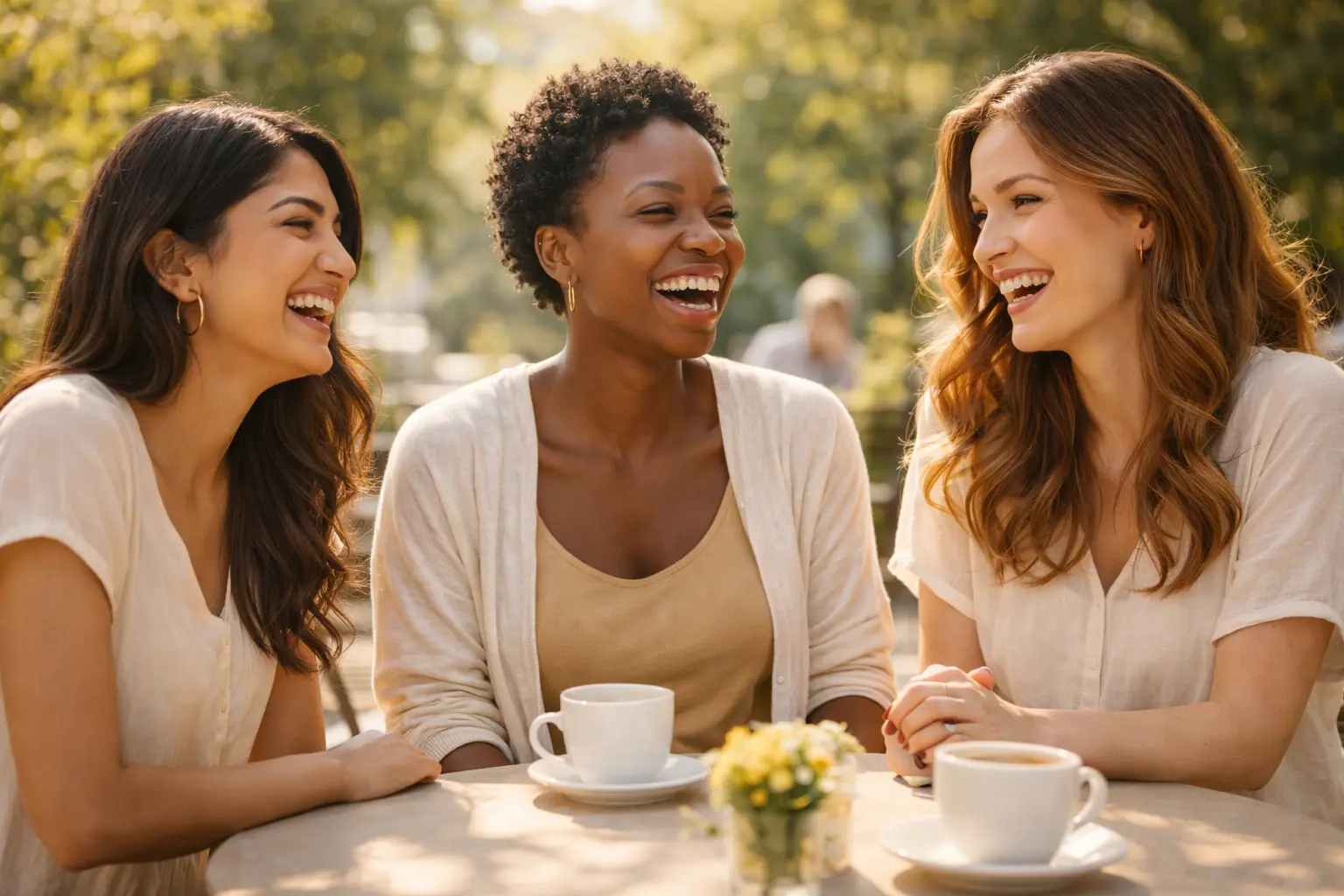 depression in women diverse group of women laughing together connection